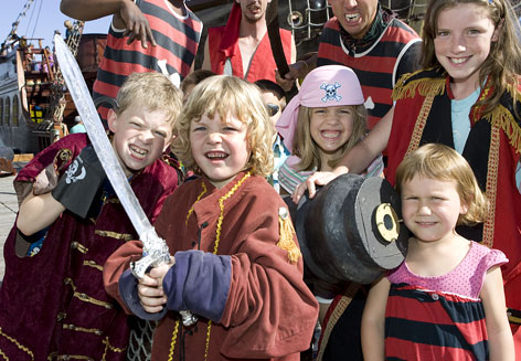 Jolly Roger Pirate Boat Kiddies Parties Image