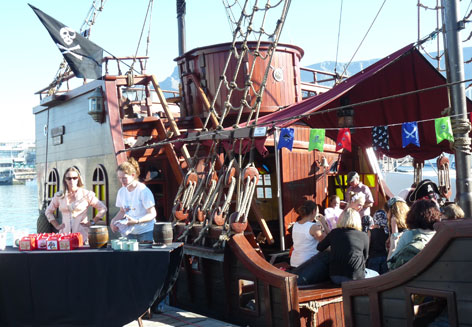 Jolly Roger Pirate Boat Kiddies Parties Image