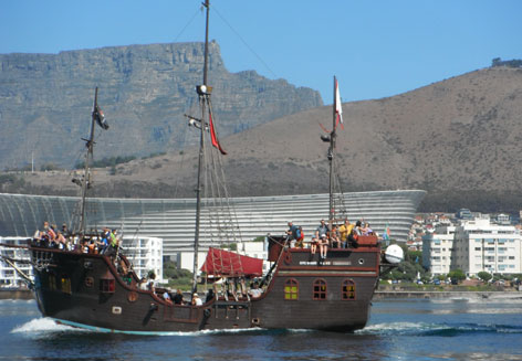 Jolly Roger Pirate Boat Image