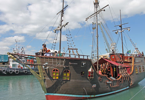 Jolly Roger Pirate Boat Image