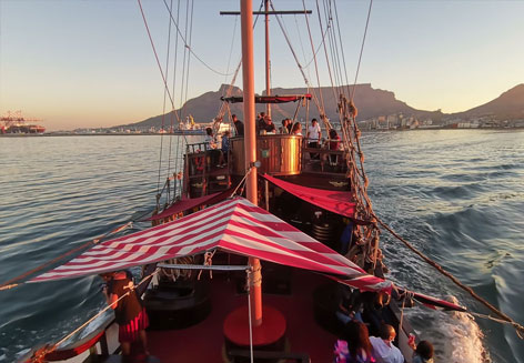 Jolly Roger Pirate Boat Image