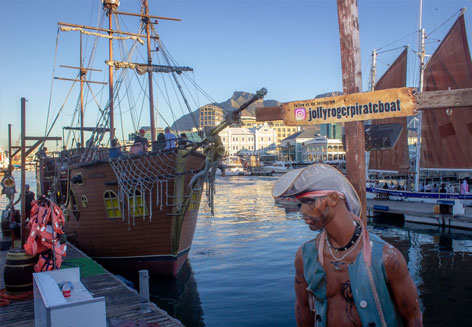 Jolly Roger Pirate Boat Image