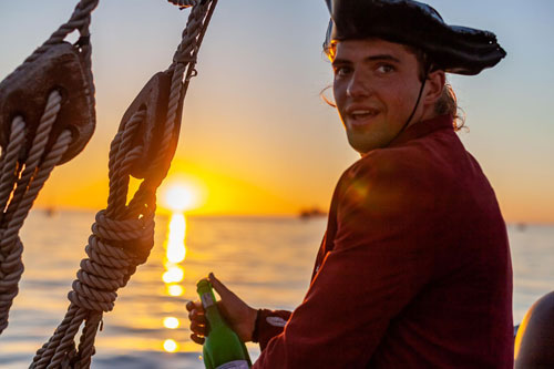 Jolly Roger Pirate Boat Image