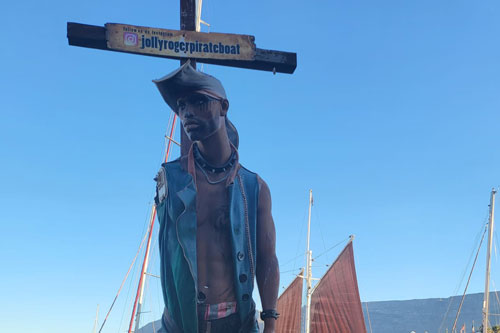 Jolly Roger Pirate Boat Image