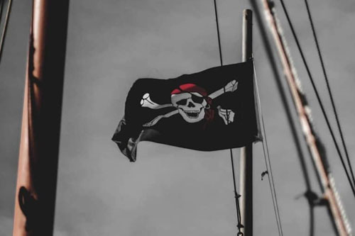 Jolly Roger Pirate Boat Image