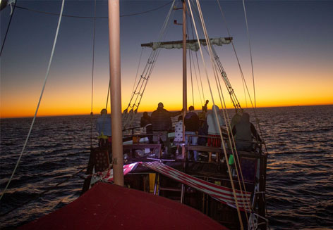 Jolly Roger Pirate Boat Image