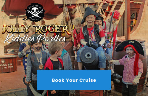 Jolly Roger Pirate Boat Kiddies parties banner image