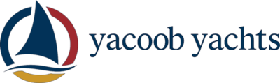 Logo of Yacoob Yachts with a stylized sailboat symbol.