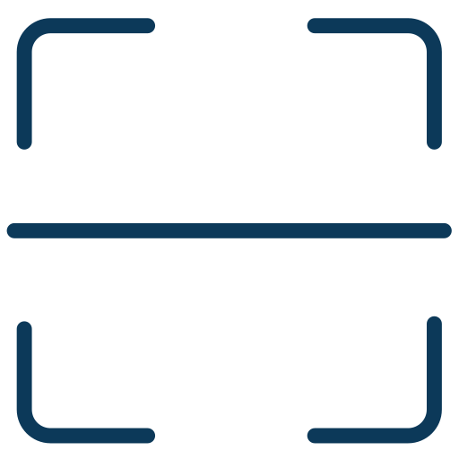 Four corner brackets with a horizontal line between them.